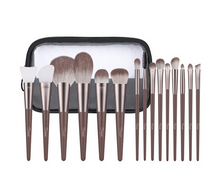 Muat gambar ke penampil Galeri, BESTOPE 15 PCs Make Up Brush Set Pouch Package