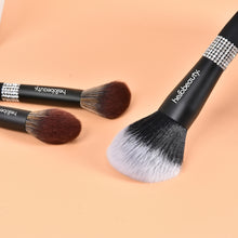 Muat gambar ke penampil Galeri, HelloBeauty 14 Pcs Luxury Diamond Essential Makeup Brush Set Black