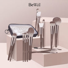 Muat gambar ke penampil Galeri, BESTOPE 15 PCs Make Up Brush Set Pouch Package