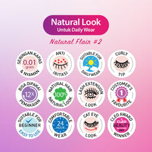 Muat gambar ke penampil Galeri, Blink Charm Eyelashes (Bulu Mata Palsu) - NATURAL FLAIR #2