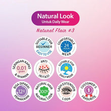 Muat gambar ke penampil Galeri, Blink Charm Eyelashes (Bulu Mata Palsu) • NATURAL FLAIR #3
