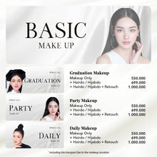 Muat gambar ke penampil Galeri, Home Service Makeup & Hairdo (Essentials - Basic Makeup)