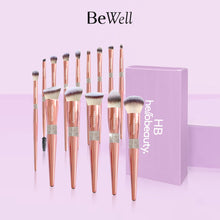 Muat gambar ke penampil Galeri, Hello Beauty 14 Pcs Luxury Diamond Essential Makeup Brush Set Grade A