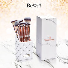 Muat gambar ke penampil Galeri, HelloBeauty 14 Pcs Luxury Diamond Essential Makeup Brush Set Box