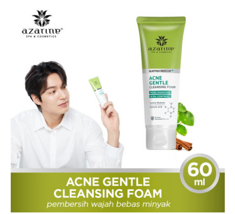 Azarine Acne Gentle Cleansing Foam (100% ORIGINAL) Cleanser Wajah BPOM