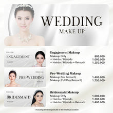 Muat gambar ke penampil Galeri, Home Service Makeup &amp; Hairdo (Essentials - Wedding)
